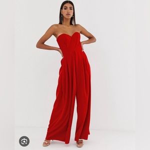 Gorgeous Holiday/Christmas red jumpsuit